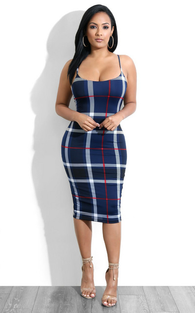 Γυναικείο φόρεμα με λεπτές λουρίδες