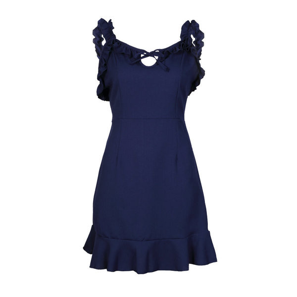 Nyári női rövid ruha kék színben