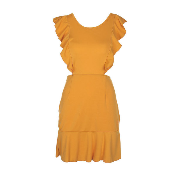 Nyári rövid női ruha kivágással két színben