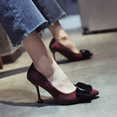 Modern női magassarkú cipő három színben