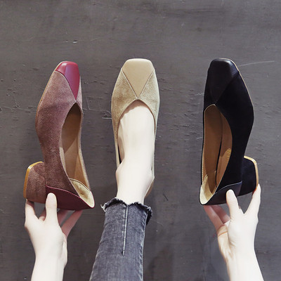 Актуални дамски обувки в три цвята на висок ток