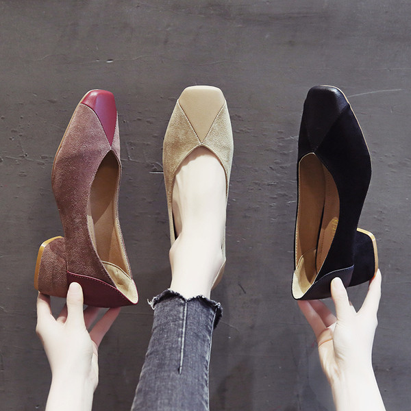 Μοντέρνα  γυναικεία παπούτσια σε τρία χρώματα με ψηλό τακούνι