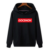 Férfi sportblúz kapucnival két színben