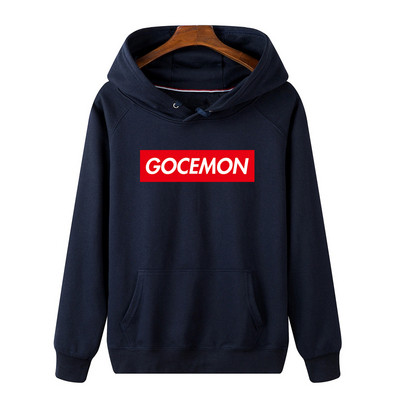 Férfi sportblúz kapucnival két színben