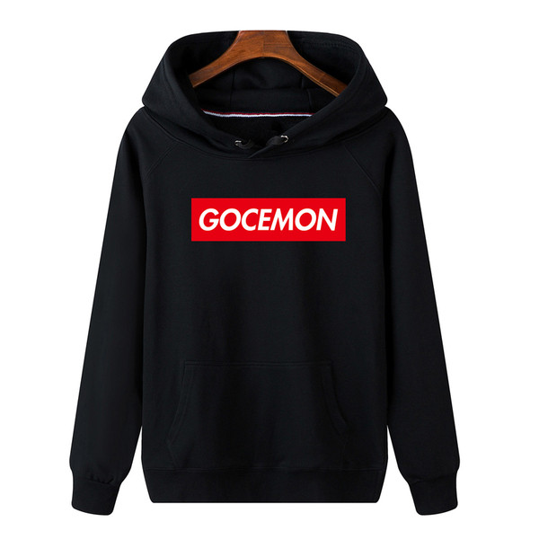 Férfi sportblúz kapucnival két színben