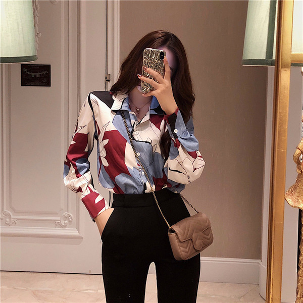 Elegáns női ing-retro stílusú, két színben