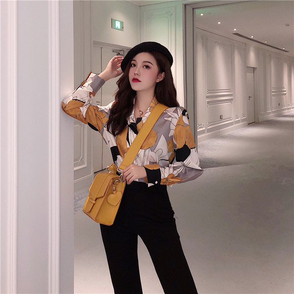 Elegáns női ing-retro stílusú, két színben