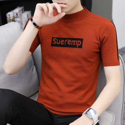 Férfi blúz rövid ujjal, több színben felirattal