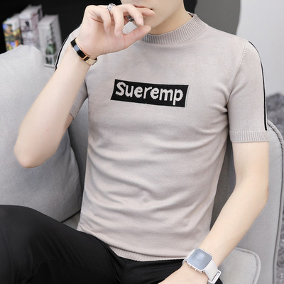 Férfi blúz rövid ujjal, több színben felirattal