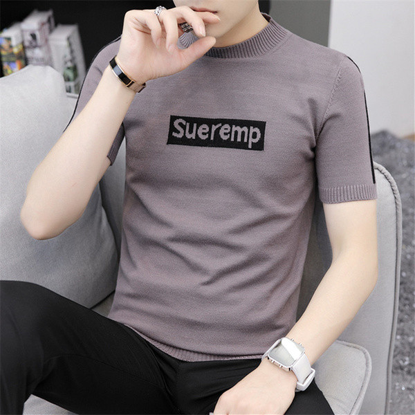 Férfi blúz rövid ujjal, több színben felirattal