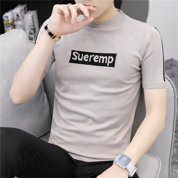 Férfi blúz rövid ujjal, több színben felirattal