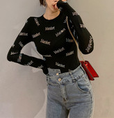 Γυναικεία μπλούζα σε μαύρο και γκρι χρώμα