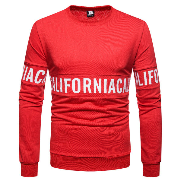 Férfi blúz három színben feliratos, hosszú ujjú