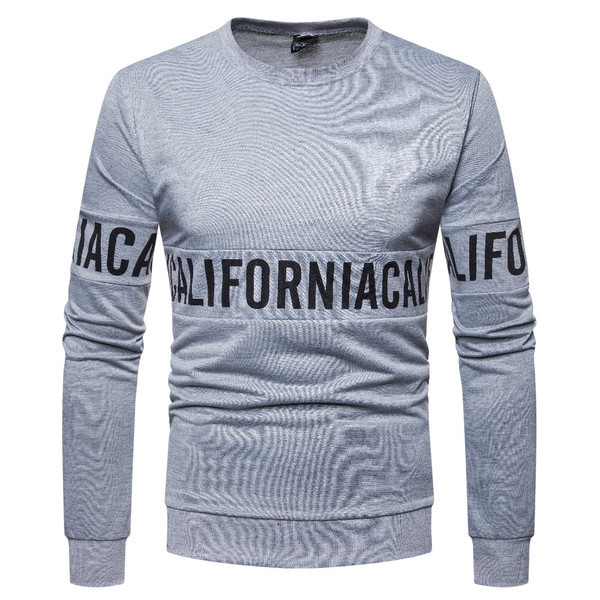 Férfi blúz három színben feliratos, hosszú ujjú