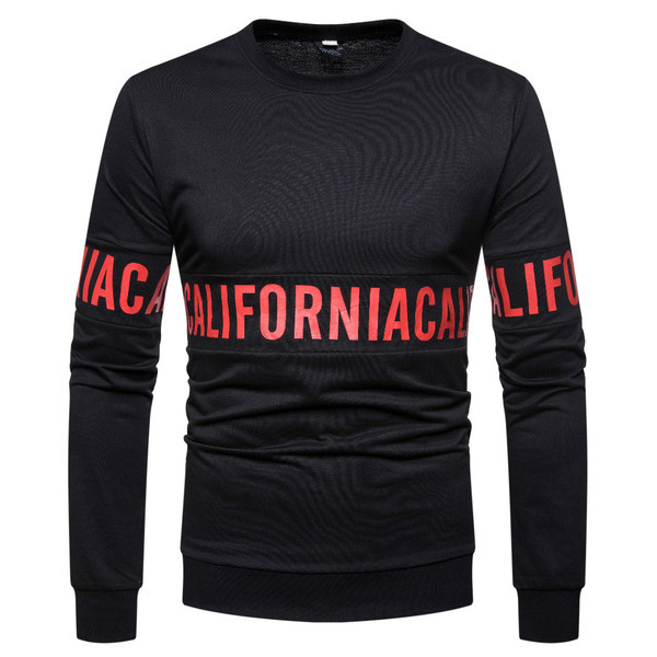 Férfi blúz három színben feliratos, hosszú ujjú