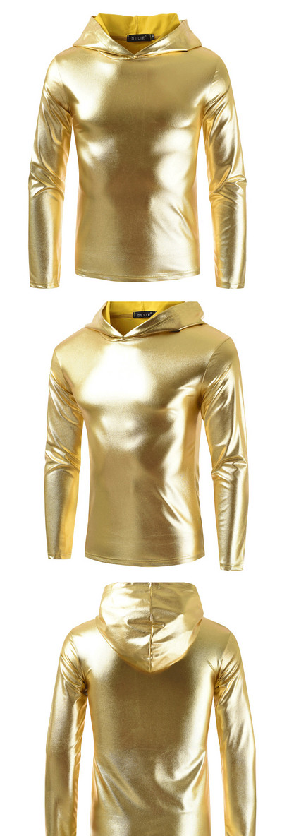 Ανδρική μπλούζα με μακρύ μανίκι και κουκούλα