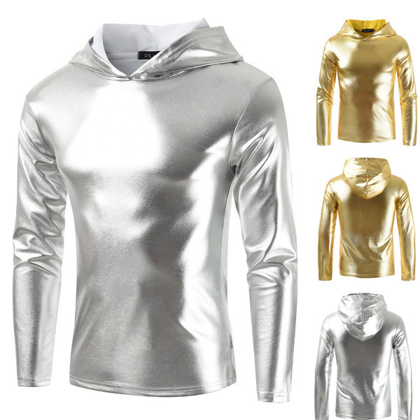 Ανδρική μπλούζα με μακρύ μανίκι και κουκούλα