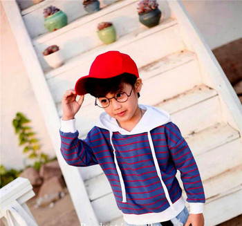 Ежедневна детска блуза с качулка за момчета-три цвята 