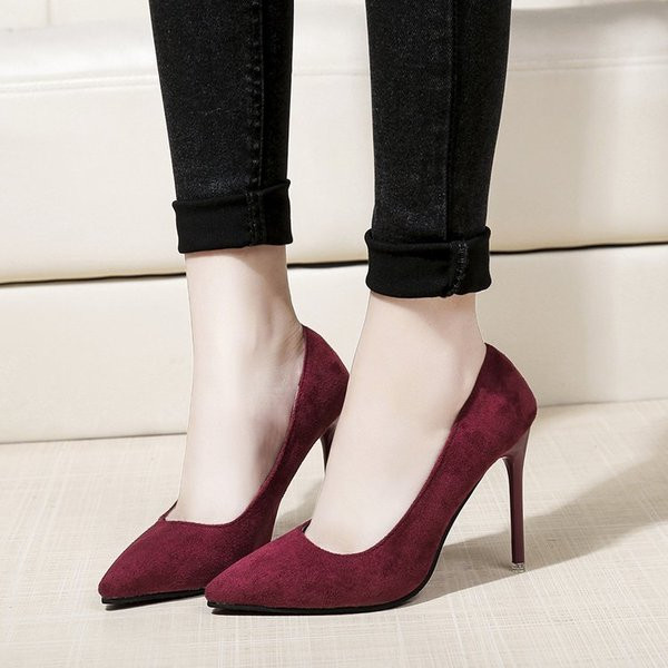 Modern női magassarkú cipő három színben