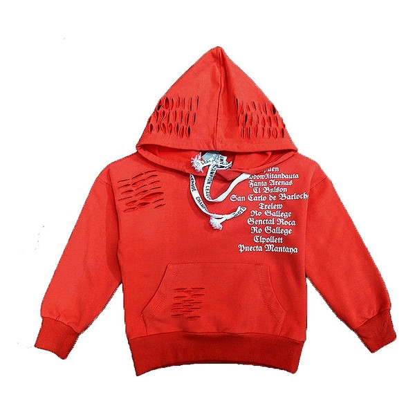 Παιδική μπλούζα για αγόρια με επιγραφές και κουκούλα σε διάφορα χρώματα