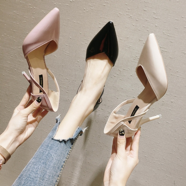 Elegáns női magas sarkú cipő több színben