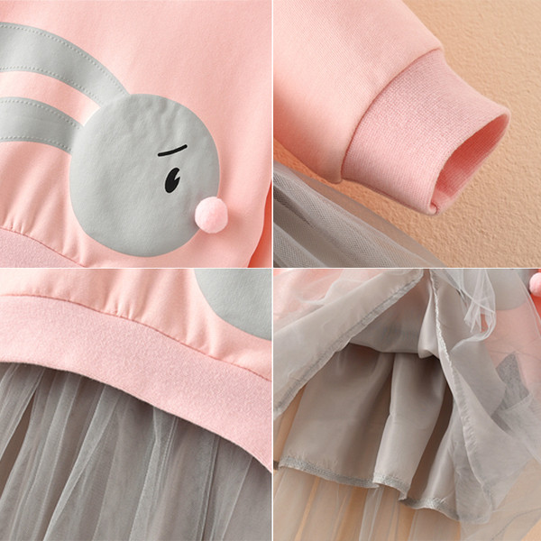 Gyerekruha lányoknak 3D elemmel, négy színben