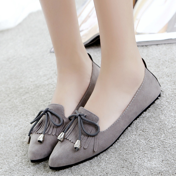 Pantofi de dama actuali cu franjuri in doua culori