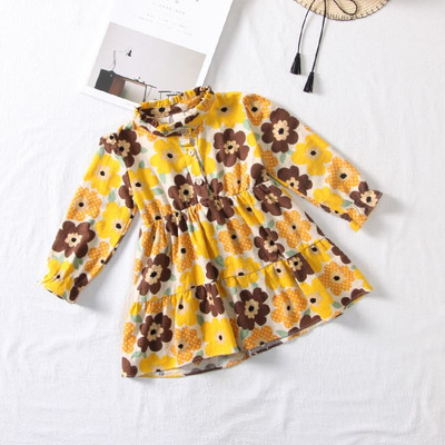 Gyermek modern ruha szabású modell hosszú ujjal, két színben