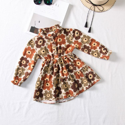 Gyermek modern ruha szabású modell hosszú ujjal, két színben