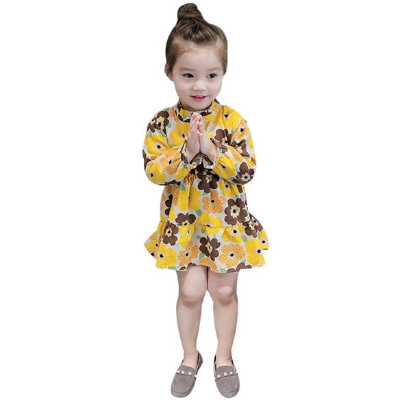 Gyermek modern ruha szabású modell hosszú ujjal, két színben