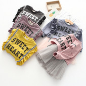 Lezser gyerekruha tülllel, több színben felirattal