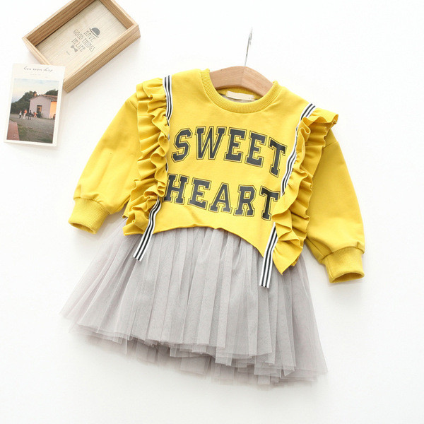 Lezser gyerekruha tülllel, több színben felirattal