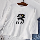 Μοντέρνα παιδική μπλούζα σε λευκό χρώμα