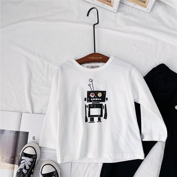 Μοντέρνα παιδική μπλούζα σε λευκό χρώμα