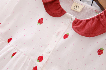 Νέο μοντέλο παιδική μπλούζα με κολάροσε κόκκινο  και floral μοτίβα