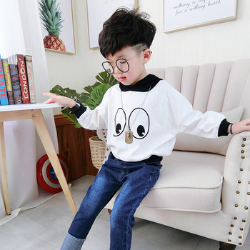 Παιδική μπλούζα με εφαρμογή και κουκούλα για αγόρια
