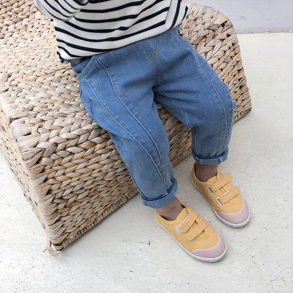Casual παιδικά τζιν για αγόρια με ελαστική μέση σε δύο χρώματα