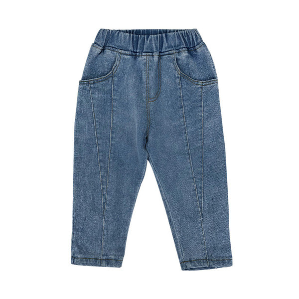 Casual παιδικά τζιν για αγόρια με ελαστική μέση σε δύο χρώματα