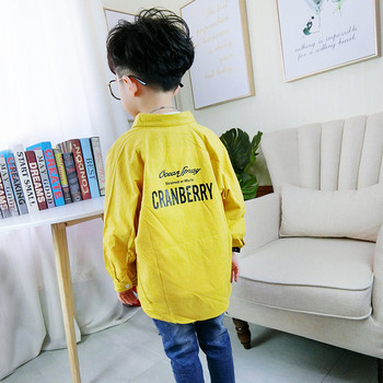 Модерна детска риза за момчета широк модел в три цвята 