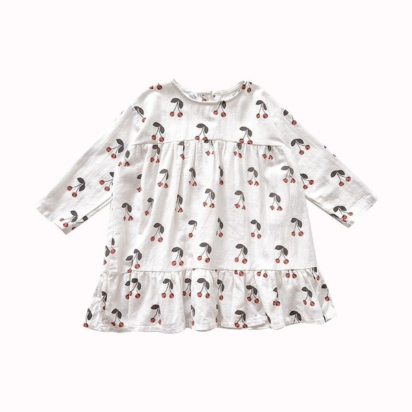 Lezser gyerekruha széles modell színes motívumokkal, két színben