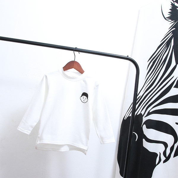 Lezser gyerek blúz fiúknak fehér színben