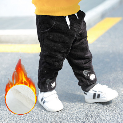 Vastag gyereknadrág fiúknak két színben hímzéssel