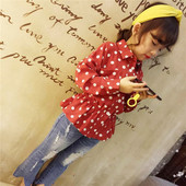 Aktuális gyereking lányoknak rugalmas derékkal, piros és sárga színben