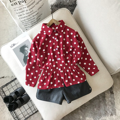 Aktuális gyereking lányoknak rugalmas derékkal, piros és sárga színben