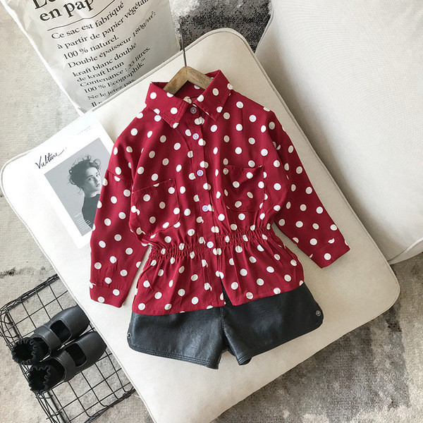 Aktuális gyereking lányoknak rugalmas derékkal, piros és sárga színben