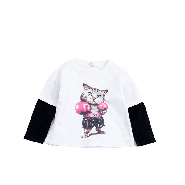 Bluza pentru copii cu maneci lungi si aplicatie pentru baieti