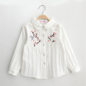 Modern, fehér, hímzéssel ellátott gyereking lányoknak