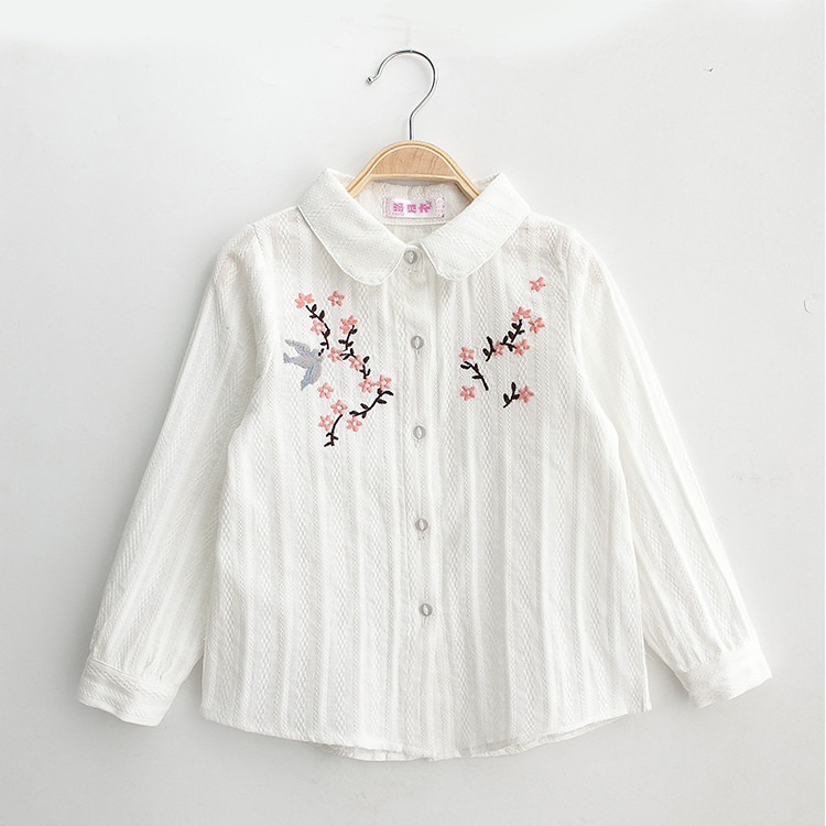 Modern, fehér, hímzéssel ellátott gyereking lányoknak