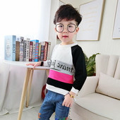 Παιδική καθημερινή μπλούζα με επιγραφή για αγόρια