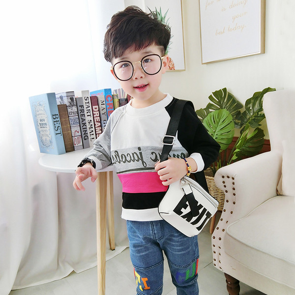 Παιδική καθημερινή μπλούζα με επιγραφή για αγόρια